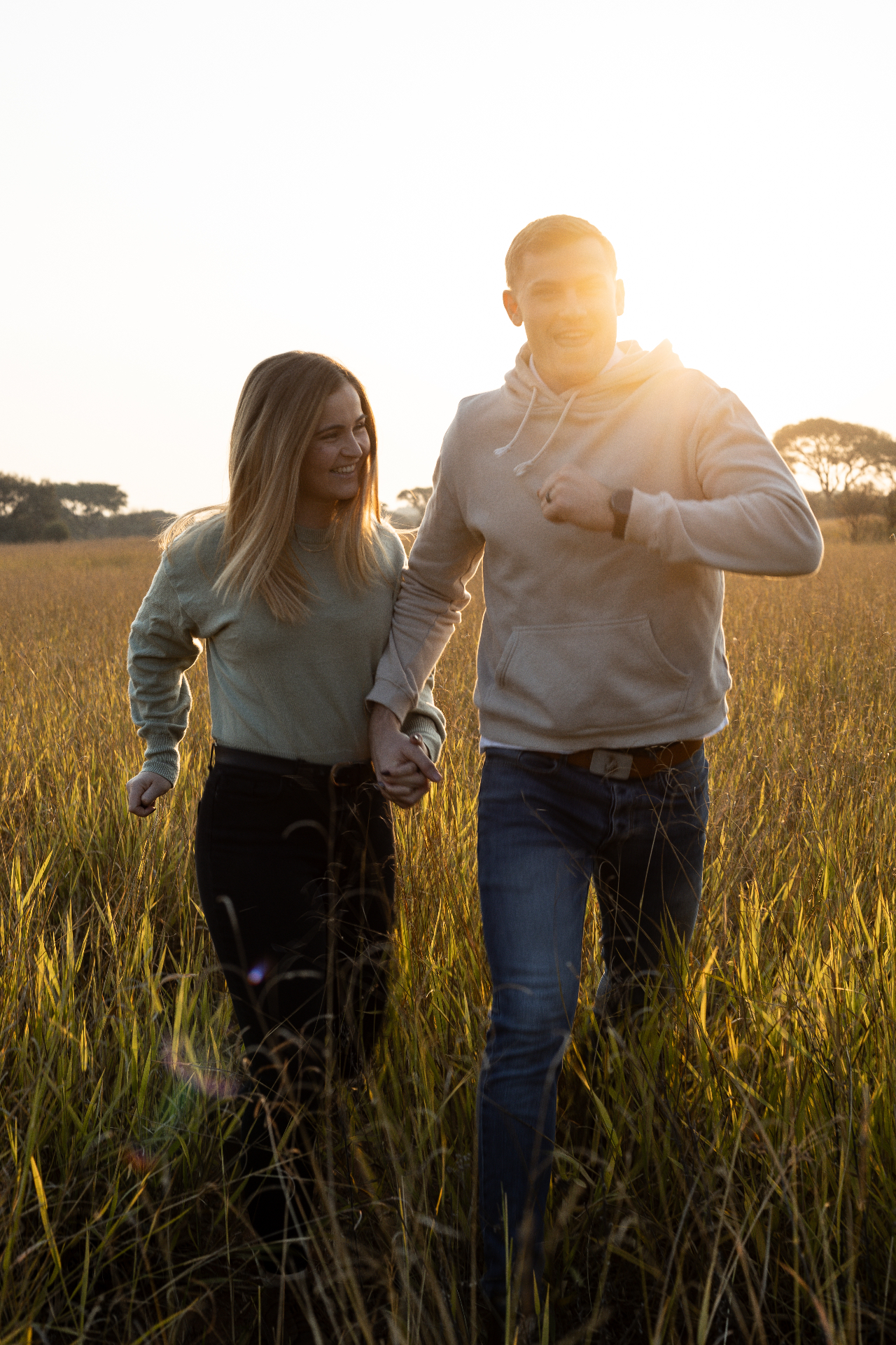 Candid outdoor portrait at golden hour, Pretoria